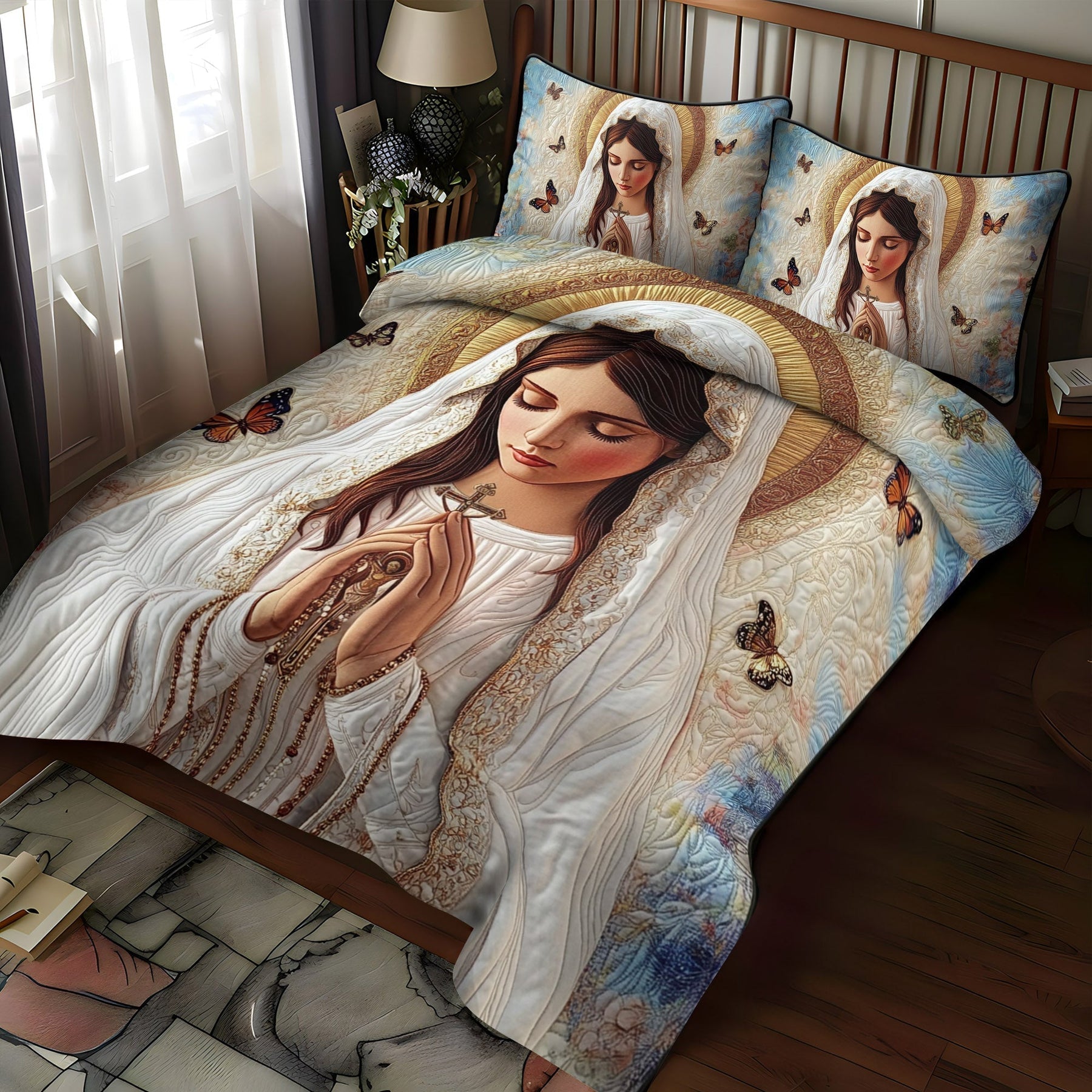 Conjunto de Cama Acolchoado  Brilho Radiante