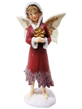 Anjo com Vestes Vermelha com Capuz 14 cm