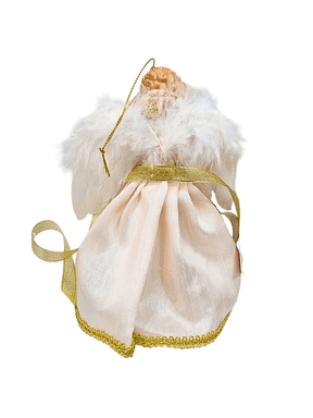 Anjo para Topo de Árvore Vestes Rosadas 18 cm