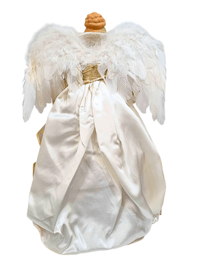 Anjo para Topo de Árvore Vestes Rosadas 60 cm