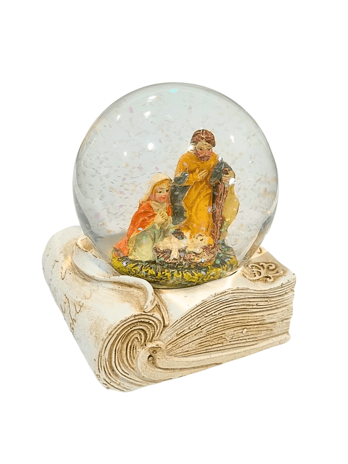 Globo de Natal Sagrada Família Livro 8 cm