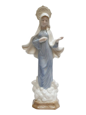 Imagem Nossa Senhora da Paz de Medjugorje em Porcelana 30 cm