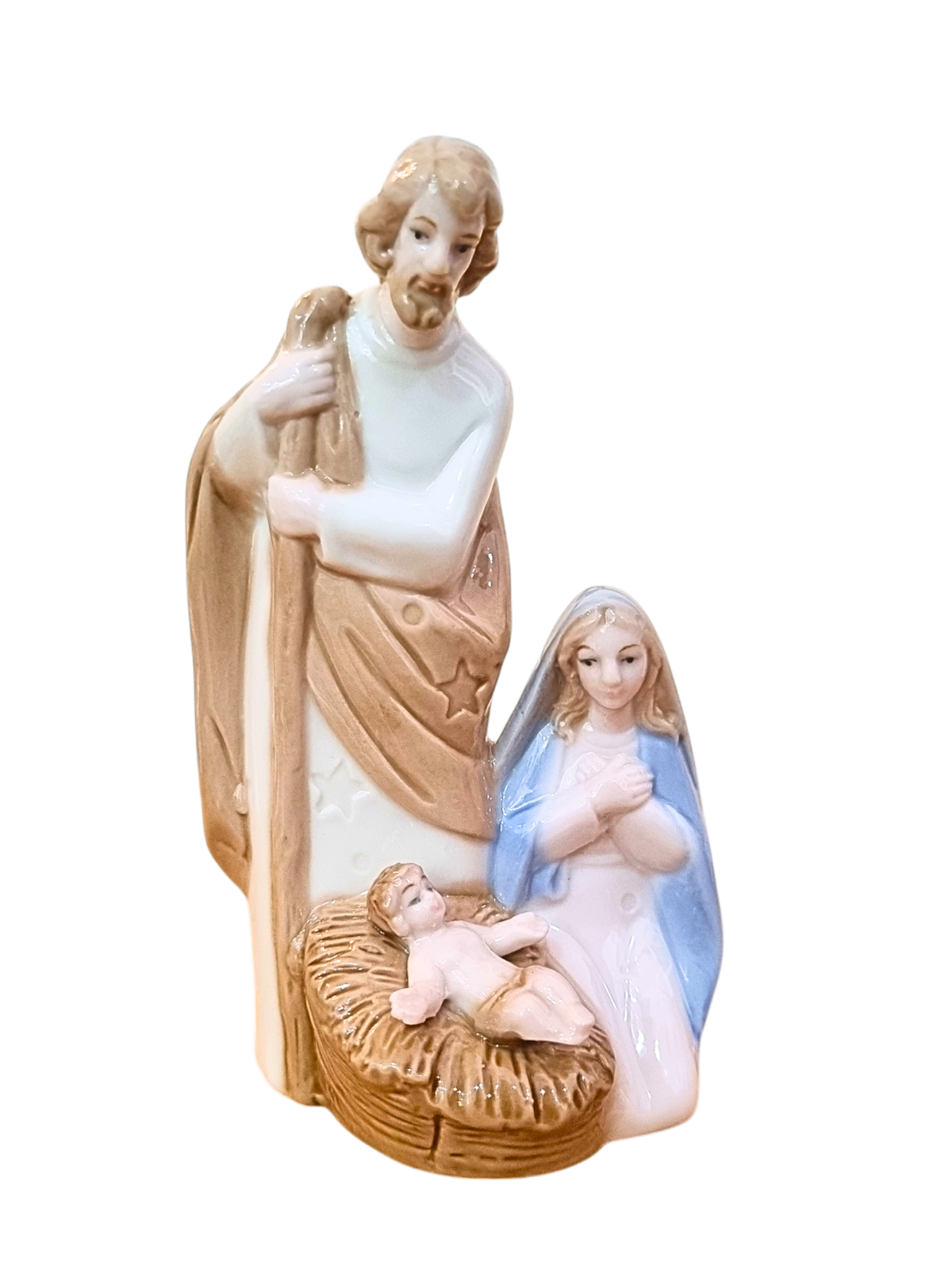 Imagem da Sagrada Família de Porcelana 13 cm