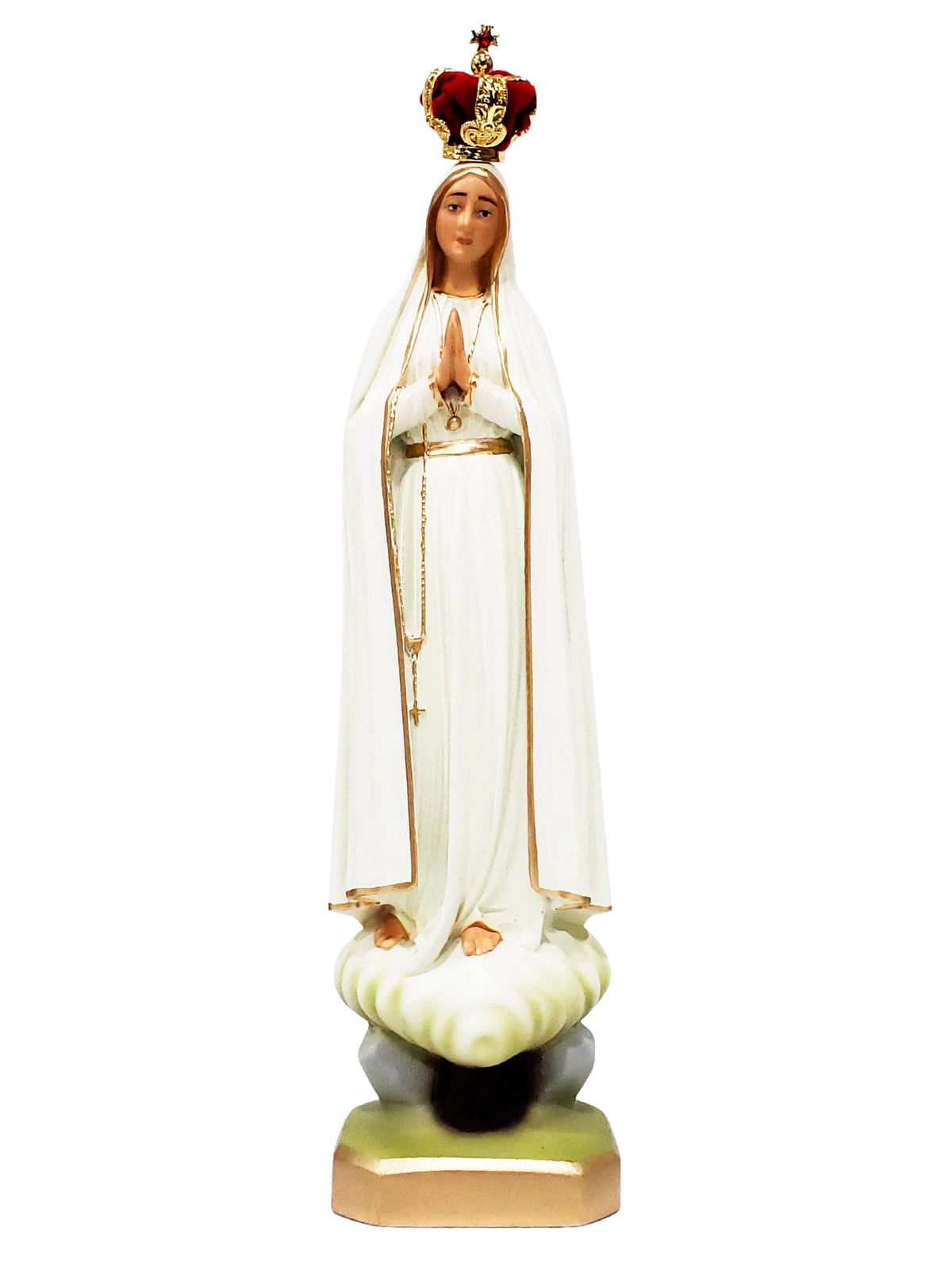 Imagem de Nossa Senhora de Fátima de Pó de Mármore 28 cm