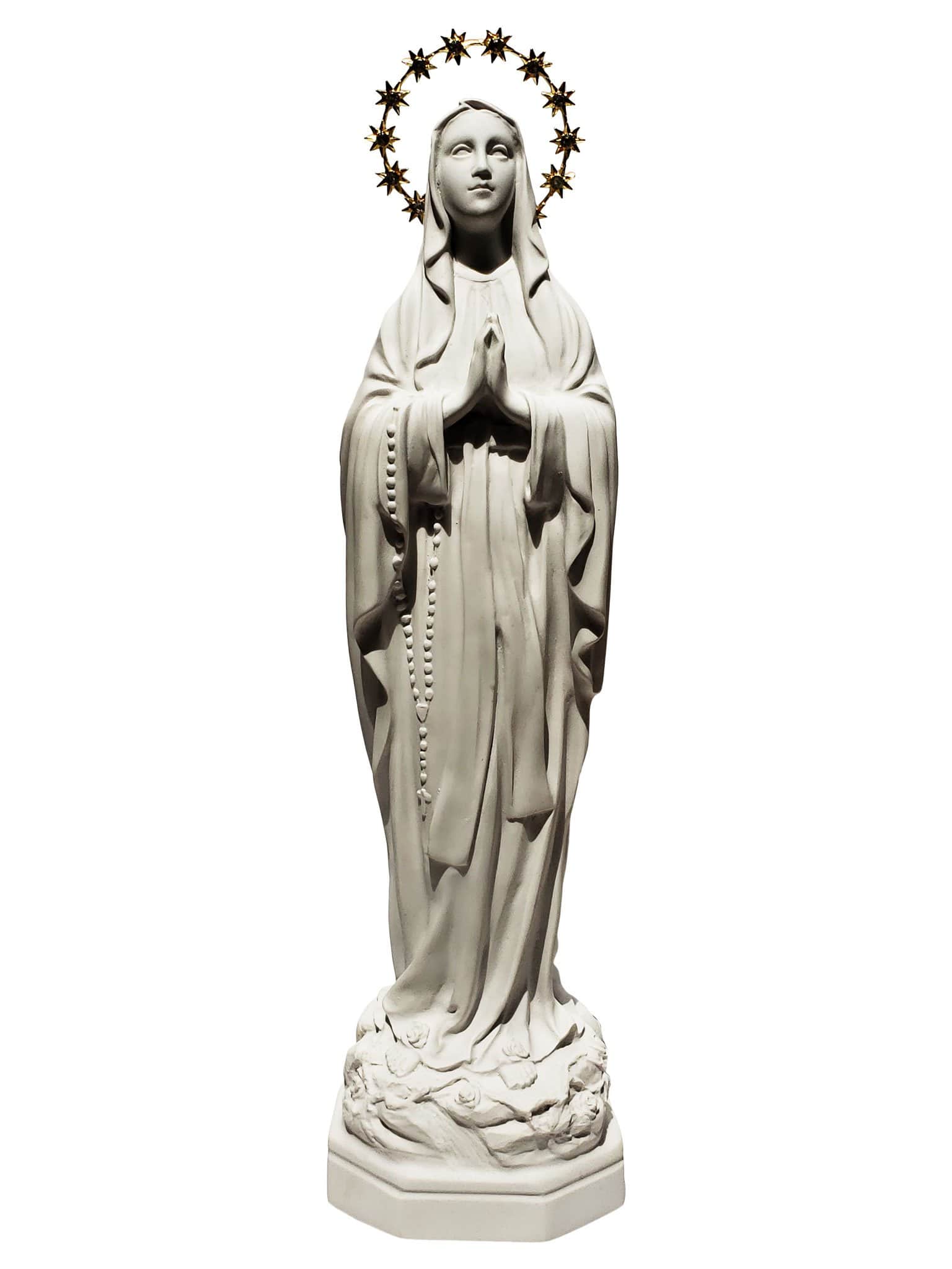 Imagem de Nossa Senhora de Lourdes de Pó de Mármore 35 cm