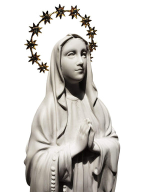 Imagem de Nossa Senhora de Lourdes de Pó de Mármore 35 cm