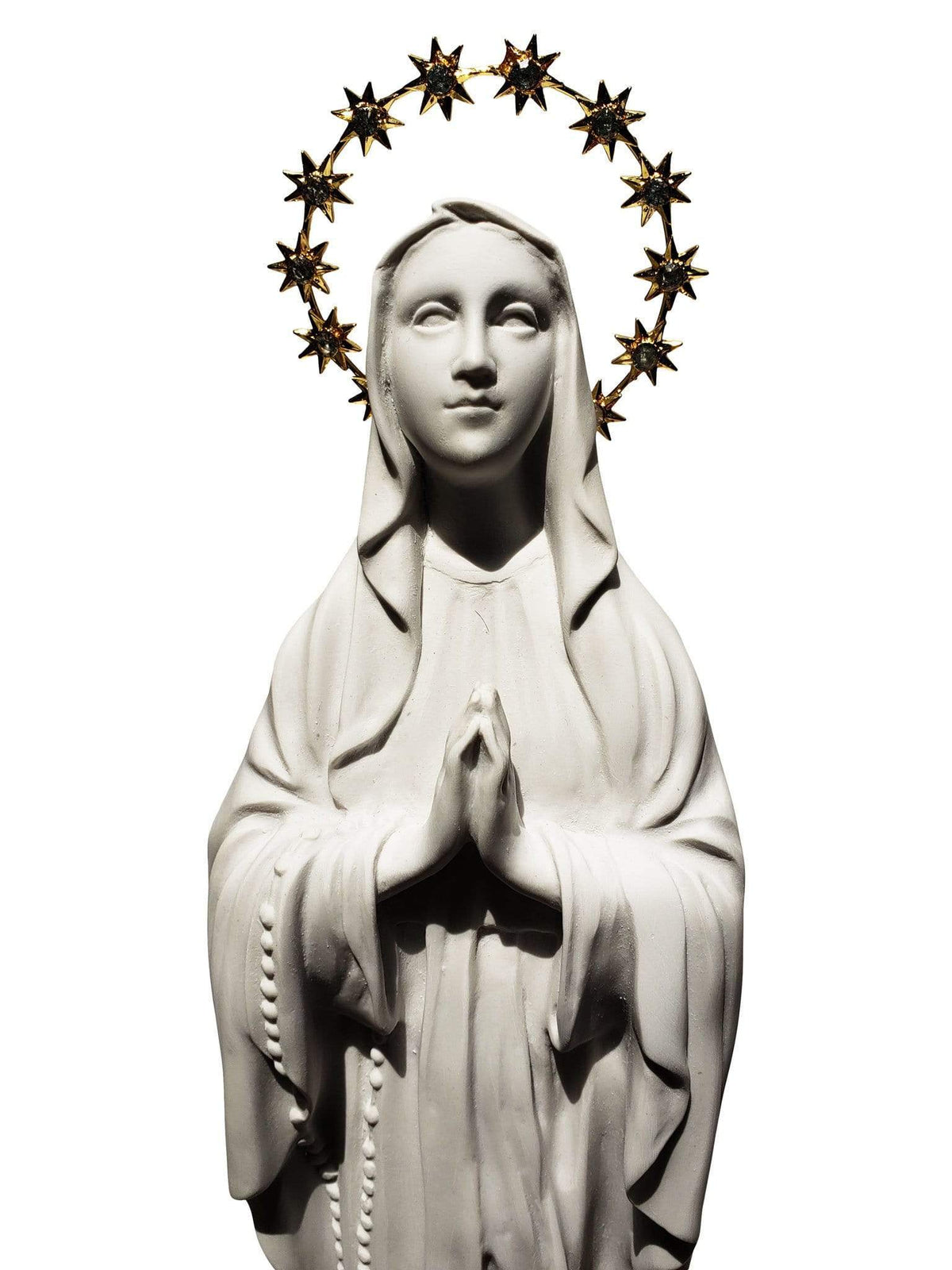 Imagem de Nossa Senhora de Lourdes de Pó de Mármore 35 cm