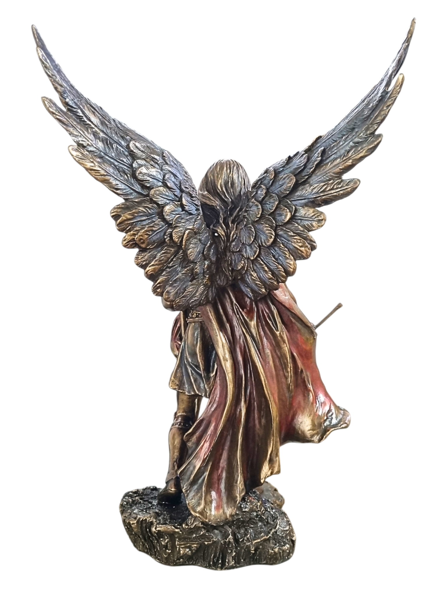 Imagem de São Gabriel Arcanjo com Acabamento em Bronze 35 cm