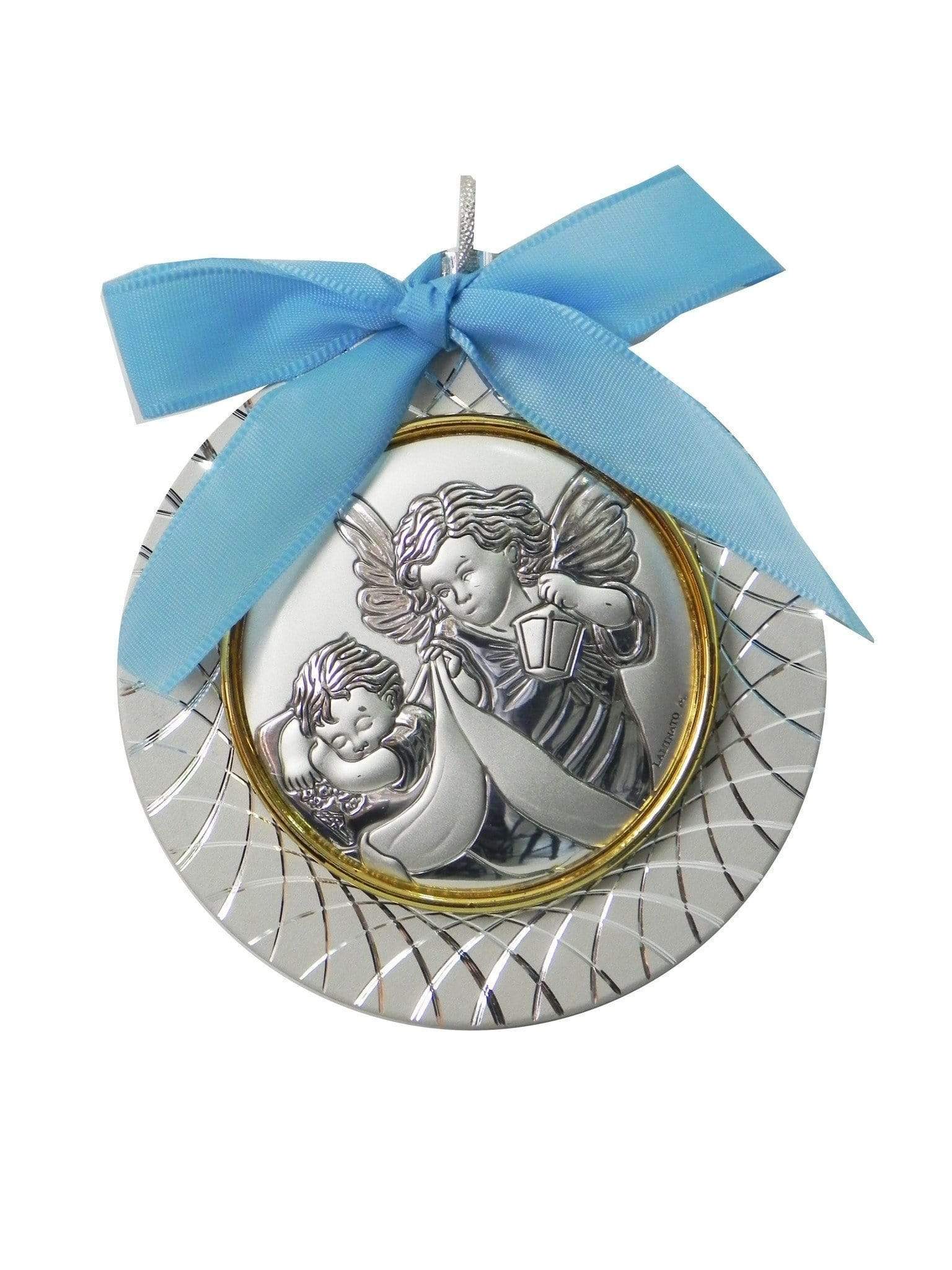 Medalhão de Berço Bebê e Anjo Menino